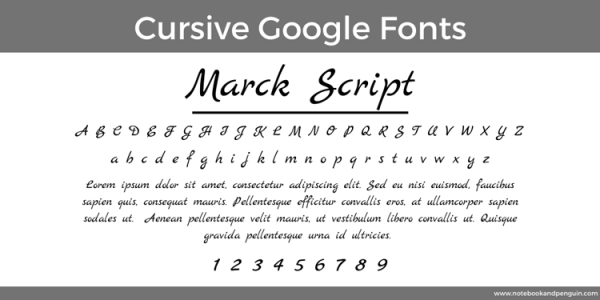 25 Best Cursive Google Fonts (With Examples)