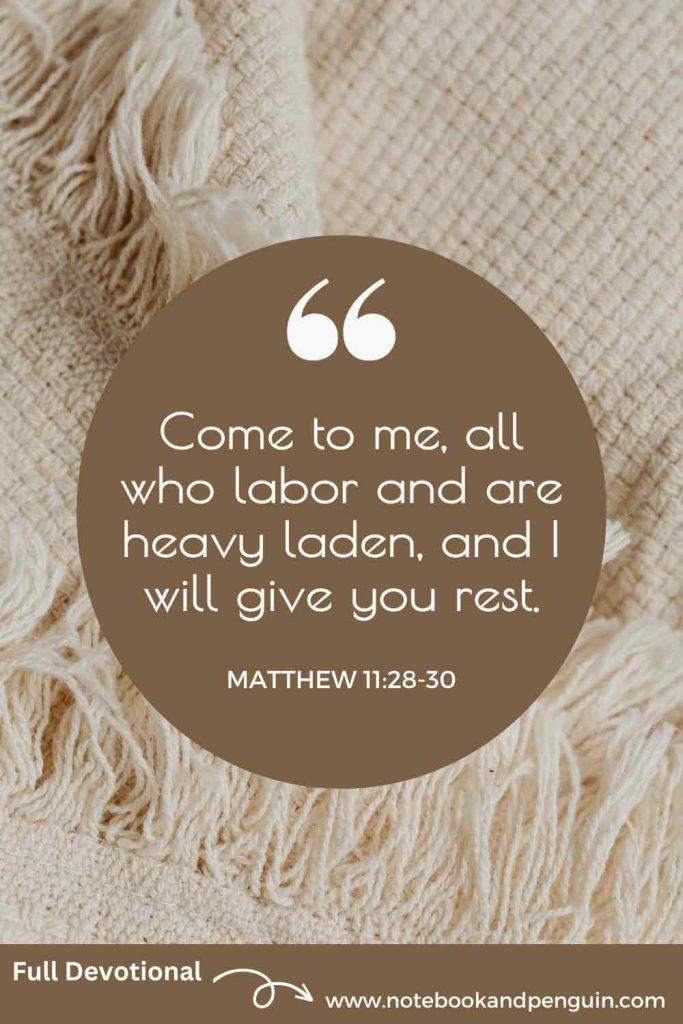 Matthew 11:28 Pinterest Pin