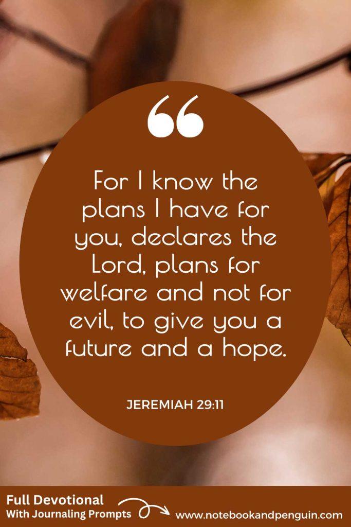 Jeremiah 29:11 Pinterest Pin