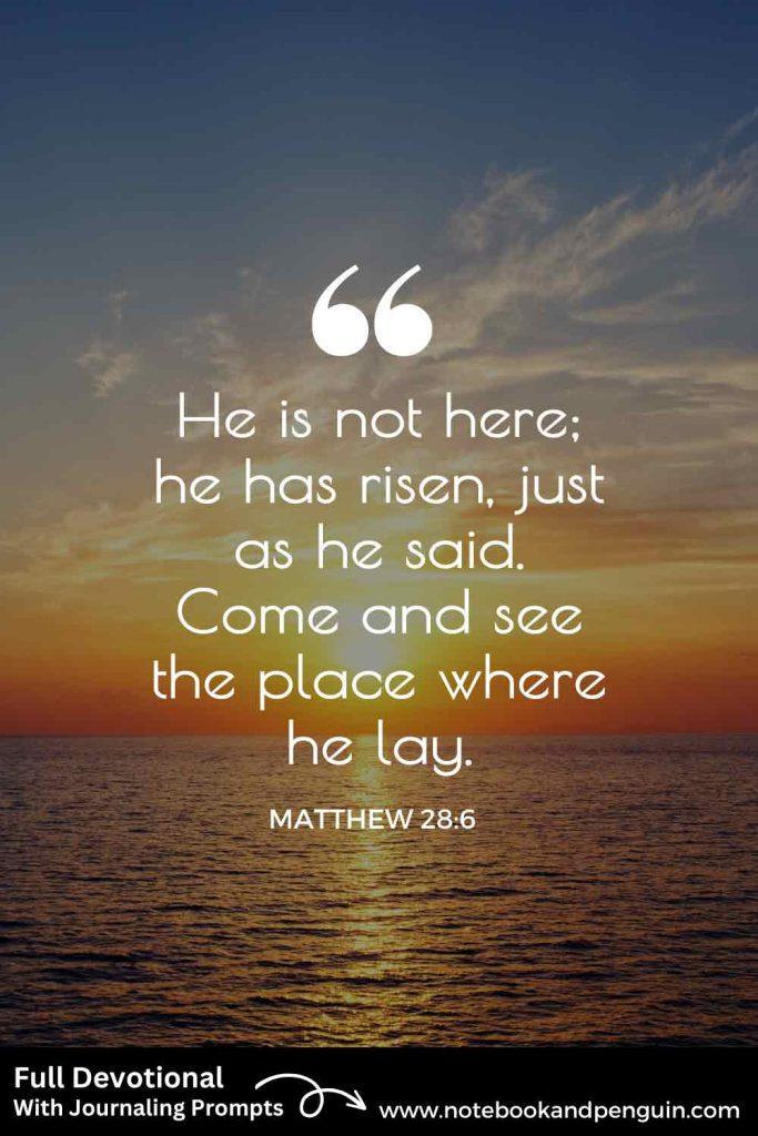 Easter Sunday devotional Pinterest Pin