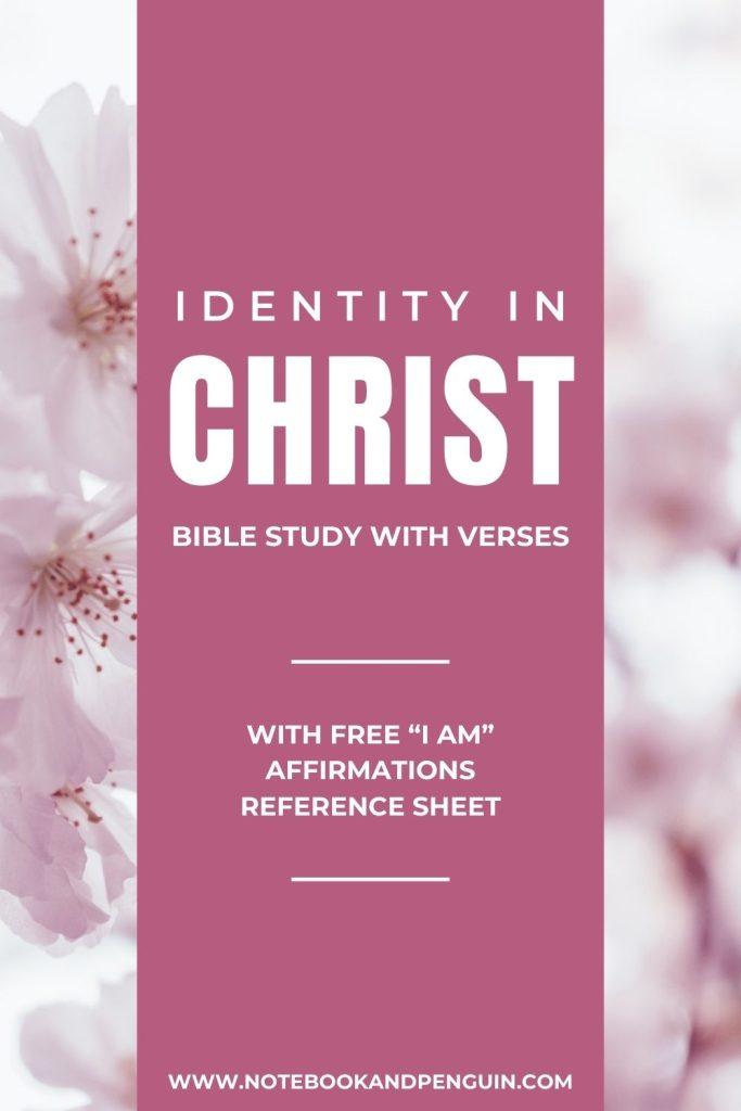 Identity In Christ Pinterest Pin