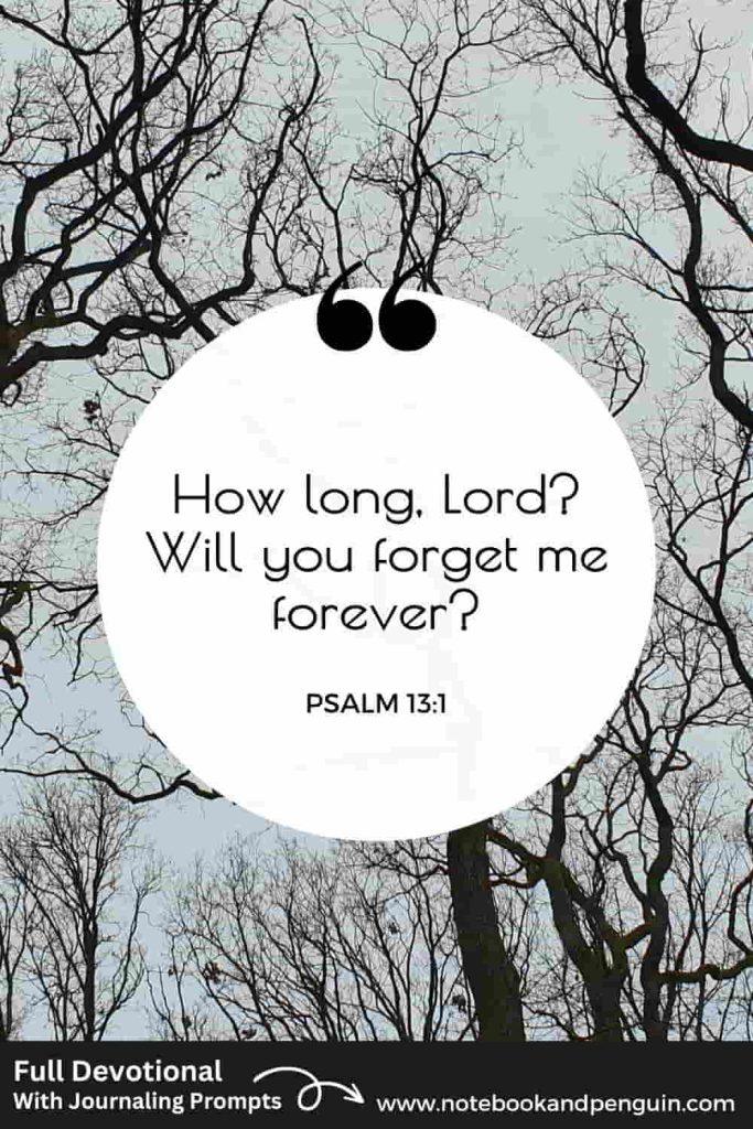 Psalm 13:1 Devotional Pinterest Pin