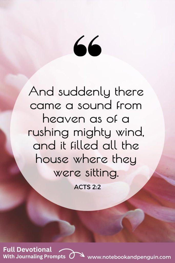 Pentecost Devotional Pinterest Pin