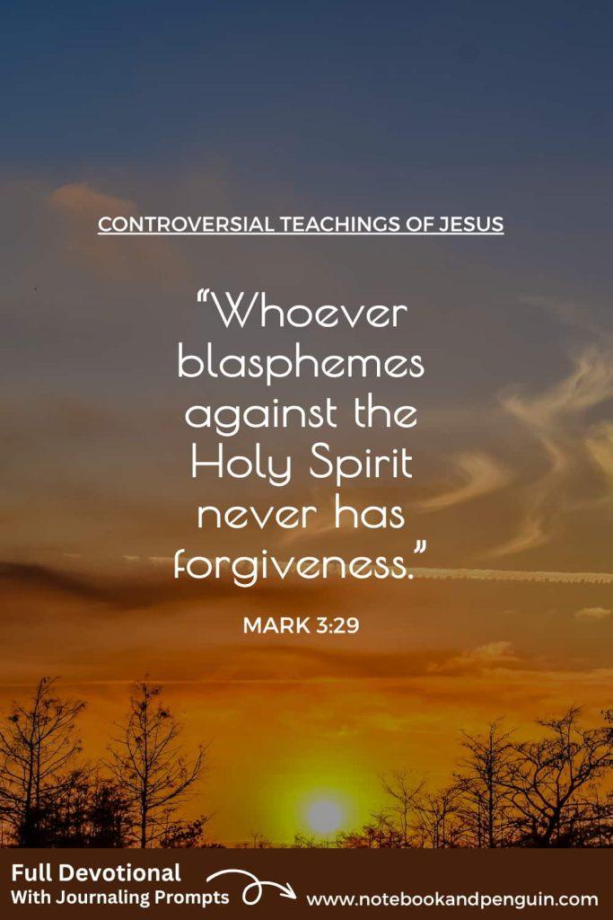 Blasphemy against the spirit bible study pinterest pin