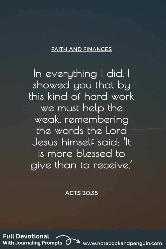 Giving is better than receiving Pinterest pin