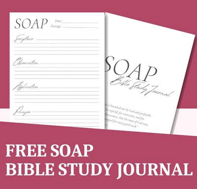 Soap Bible study free printable PDF