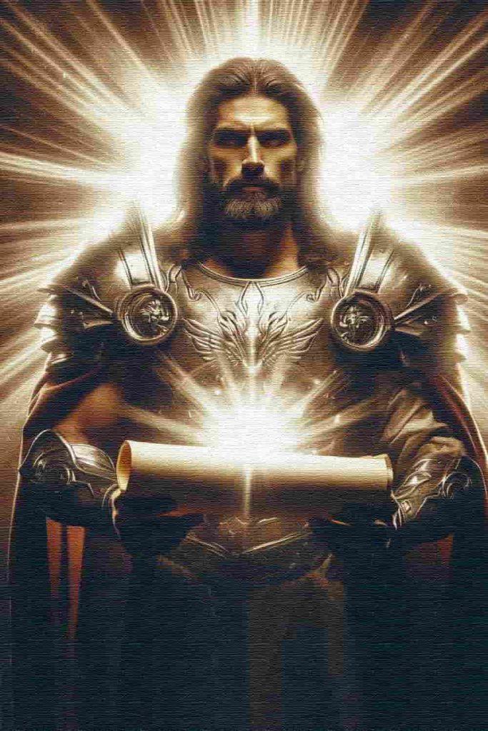 Jesus Christ - The Lamb- Holding A Scroll