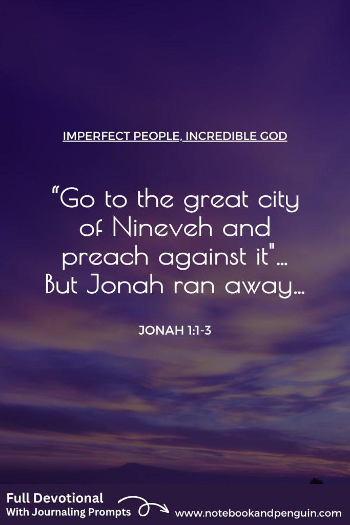 Jonah devotional Pinterest pin