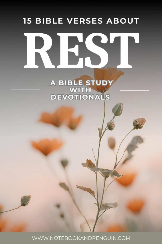 Bible verses about rest Pinterest Pin
