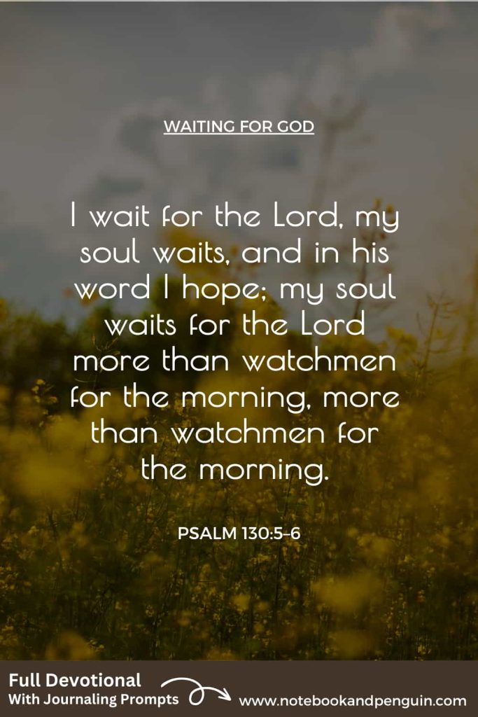 I wait for the Lord Pinterest Pin