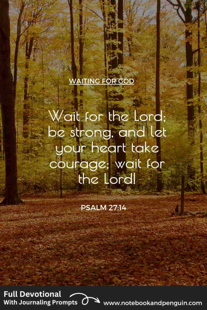 Wait for the lord Pinterest Pin