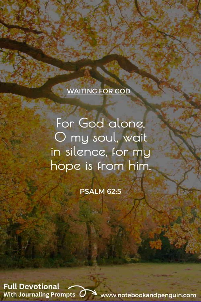 For God alone my soul waits Pinterest pin
