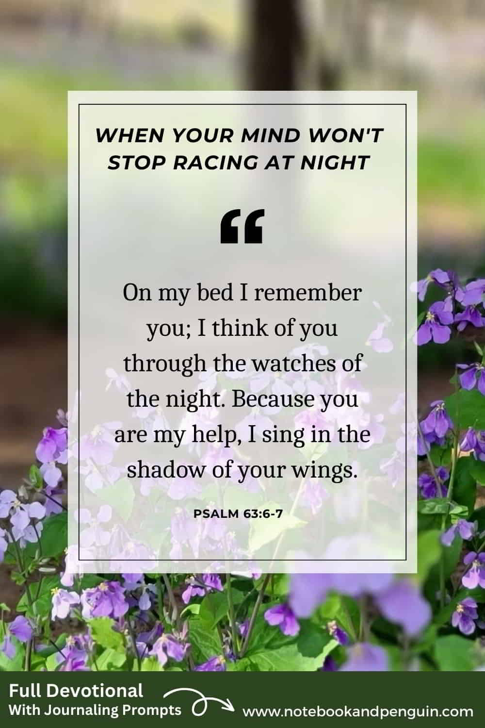 Devotional for when your mind won't stop racing at night