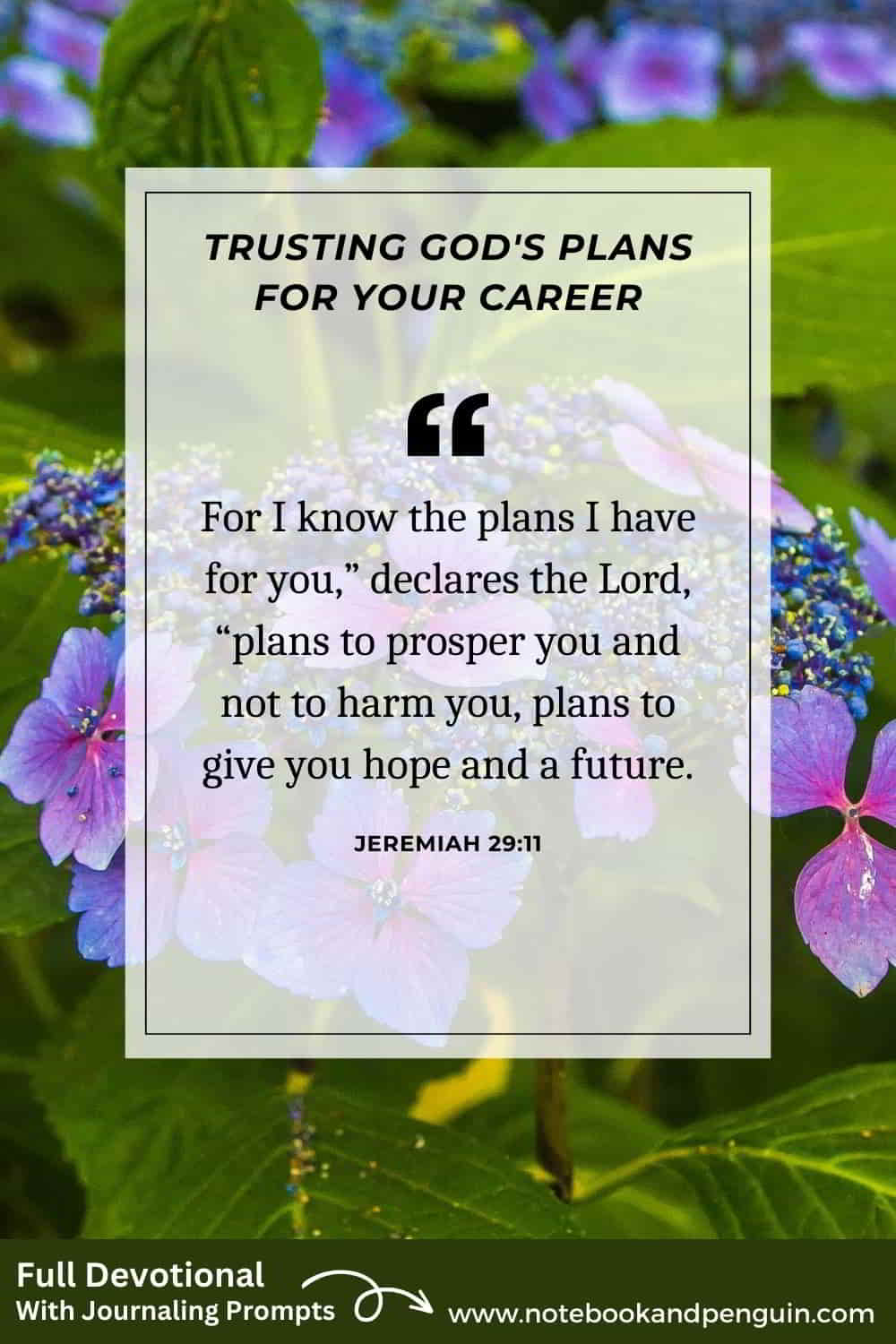 Devotional about job anxiety