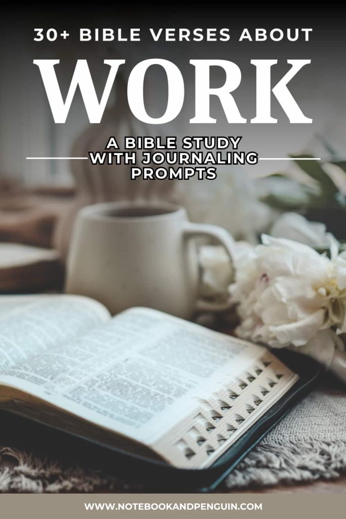 A Bible Study About Work Pinterest Pin
