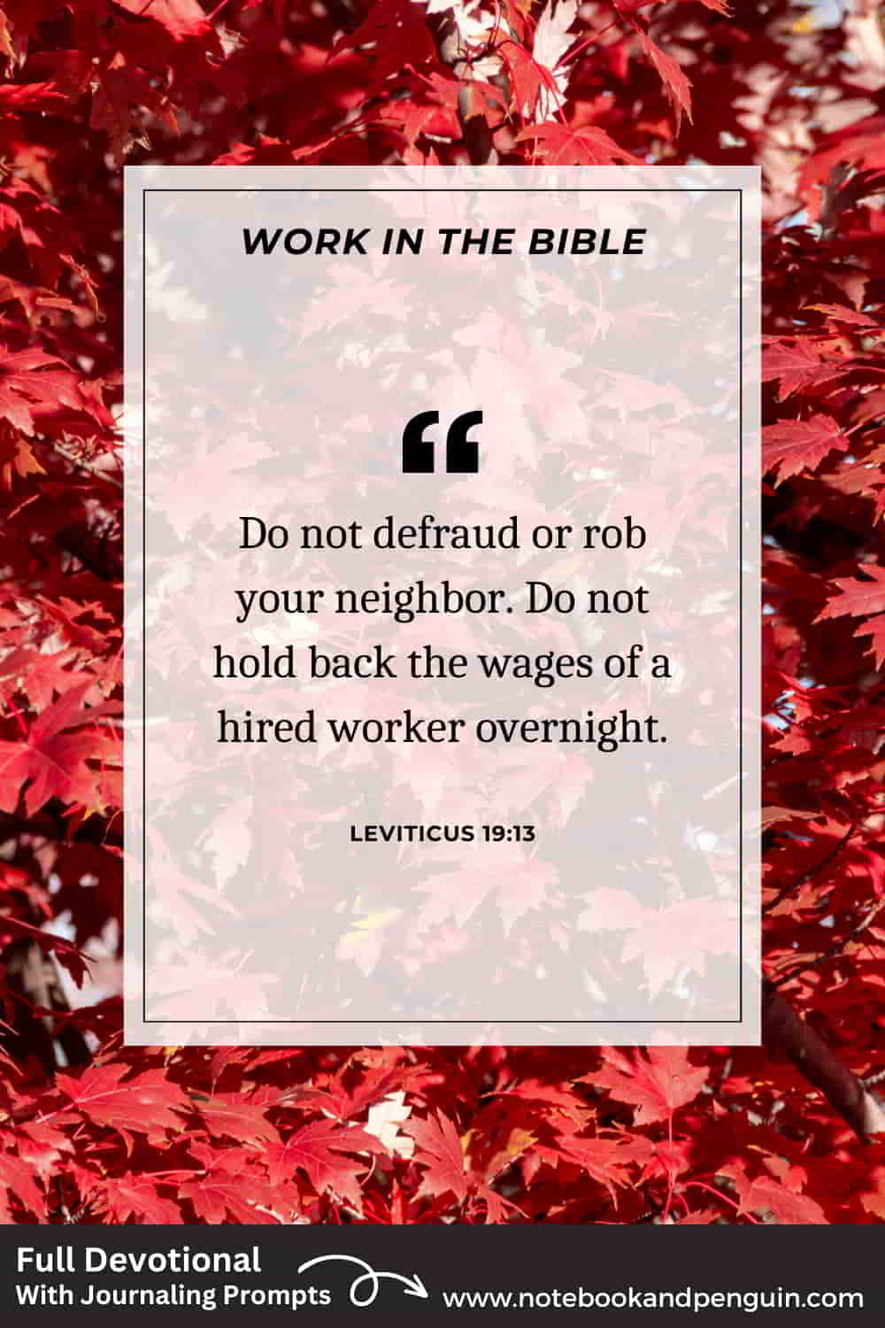 Do not hold back wages Bible verse