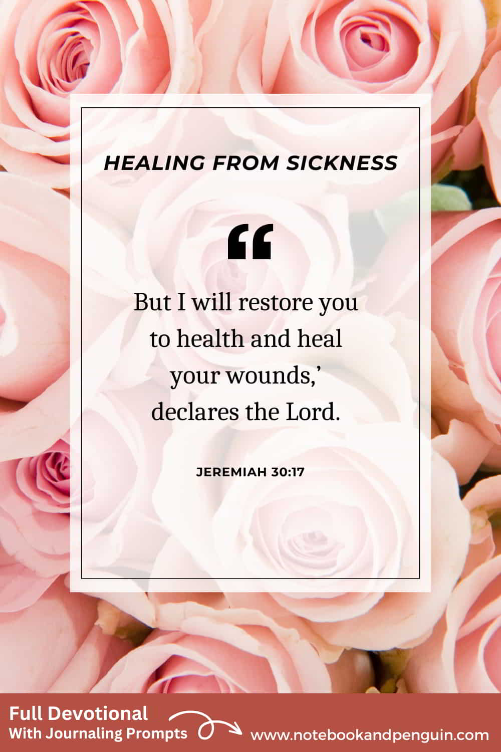 Devotional about healing from sickness