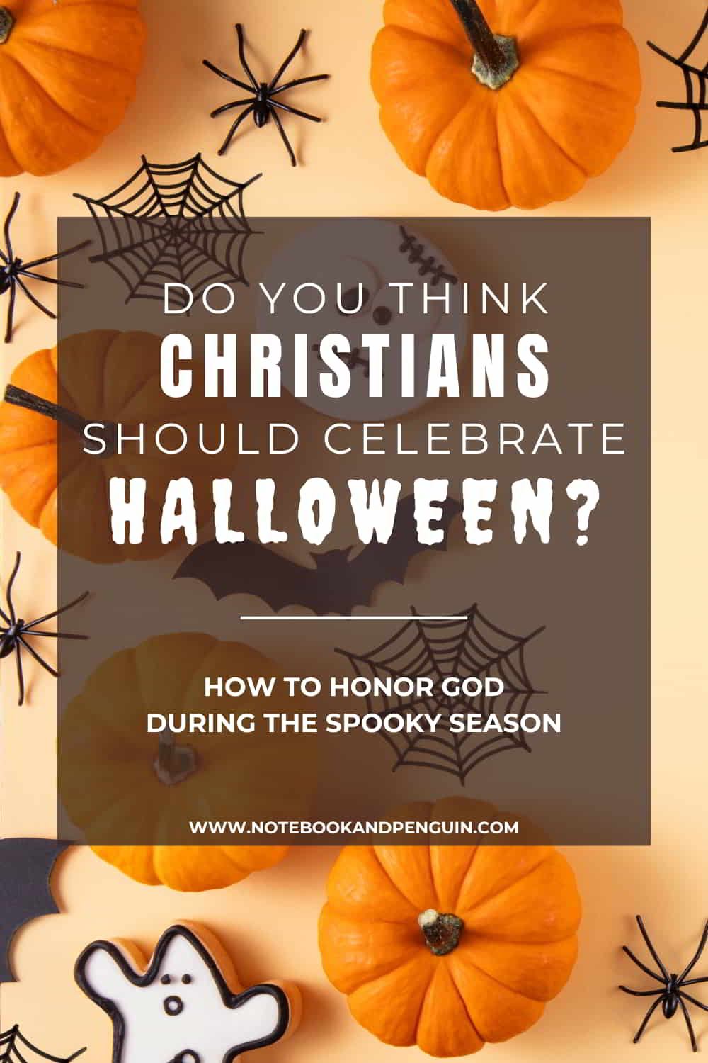Pinterest pin about celebrating Halloween as a Christian