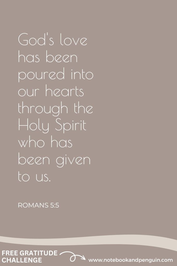 ROMANS 5:5 - Gratitude for the Holy Spirit