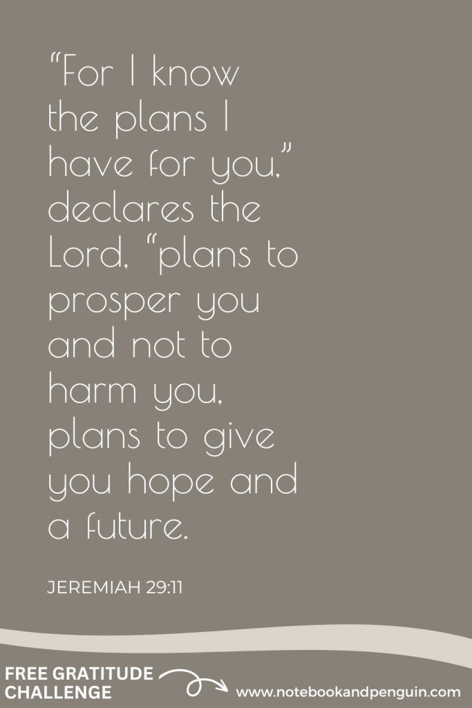 JEREMIAH 29:11 - Thanking God for His hope